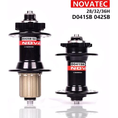 Novatec Mountain bike hub D041SB D042SB disc brake bearing 24 28 32 36 Holes Sealed bicycle hub 8/9/10/11 speed