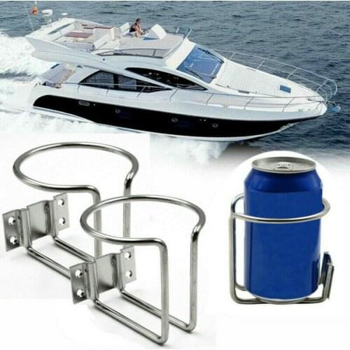 1 Pcs Stainless Steel Drink Bottle Can Cup Holder Boat Marine Yacht Camper Van Ring Motorcycle Cup Holder Car Coasters