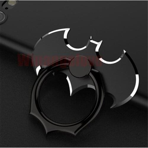 10pcs BLACK Finger Grip Ring Holder 360 degree Rotating Stand For Mobile Phone Tablet with opp bag