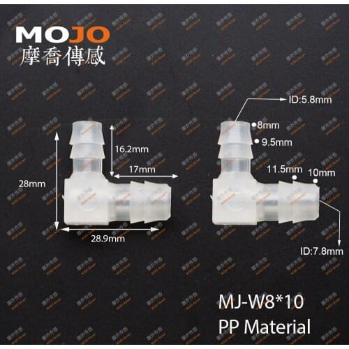 2020 Free shipping MJ-W8X10(10pcs) Elbow reducing water fitting elbow pipe connectors hose connector