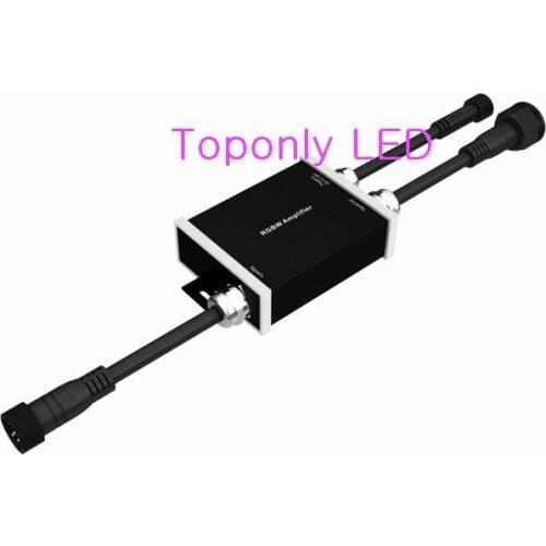 4-in-1 rgbw waterproof signal amplifier DC12-24v 180w design for RGBW led wall washer&outdoor spot lamp lighting 50pcs/lot