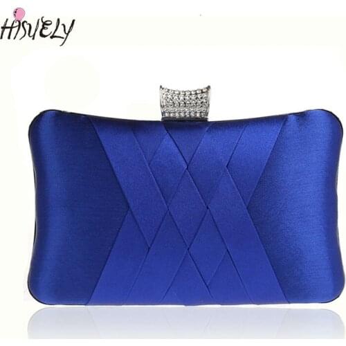 9 Color Silk Bride Wedding Bags Diamond Evening Bag fashion Handbag Womens Party Dinner bags Satin Shoulder Bag bolsa WY34