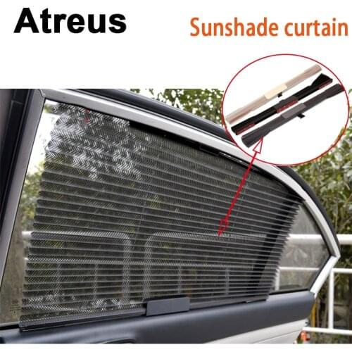 Atreus For Nissan qashqai Citroen c4 c5 c3 Chevrolet cruze aveo Peugeot Car Window Folding Movable Sunshade Net Curtain Sticker