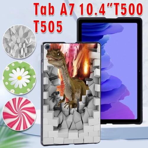 Tablet Case for Samsung Galaxy Tab A7 10.4 Inch T500 T505 Drop Resistance Durable Slim Protective Shell for 2020 SM-T500 SM-505