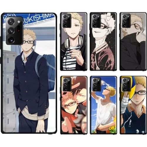 Tsukishima Kei Haikyuu Case For Samsung Galaxy S21 Ultra S20 FE S10e S8 S9 S10 Note 20 Note 10 Plus Back Cover