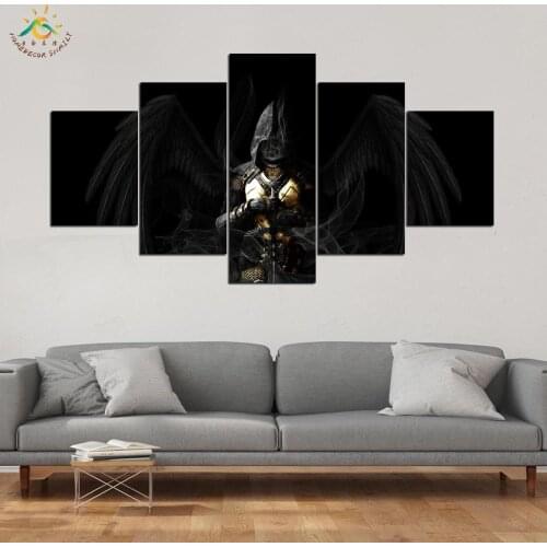 Black mysterious Girl Modern Canvas Art Prints Poster Wall Painting Home Decoration Wall Art Pictures for Bedroom 3 PIECES