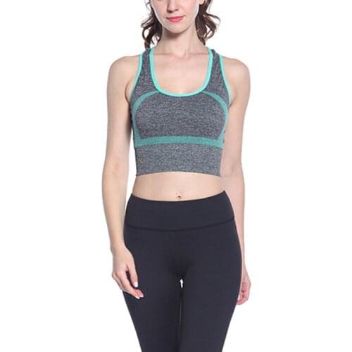 Womens medium impact Full Coverage Molded Cup Wire Free Sports Bra