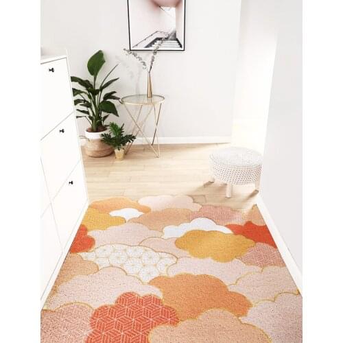 Door Mat Silk Loop Kitchen Anti-Slip Foot Pad Carpet Nordic Minimalist Custom Irregular Shape Rug Door Mat Carpet