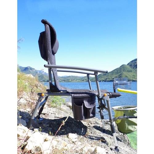 European Style Fishing Chair Multifunctional Folding Reclining Chair All-terrain Aluminum Alloy Lightweight Fishing Chair