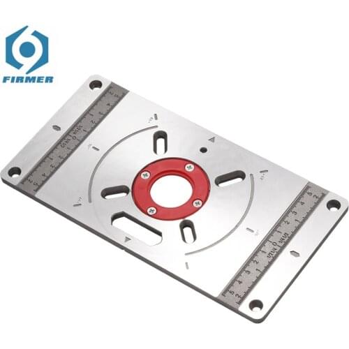 Aluminium Carpinte Router Table Insert Plate Multifunctional Woodworking Benches Carpenter Trimming Machine Engraving Board