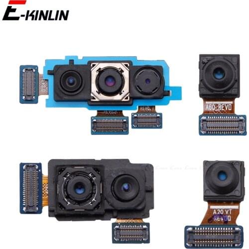 Front Facing Selfie & Back Rear Main Camera Small Big Module Ribbon Flex For Samsung Galaxy A80 A70 A60 A50 A40 A30 A20 A10