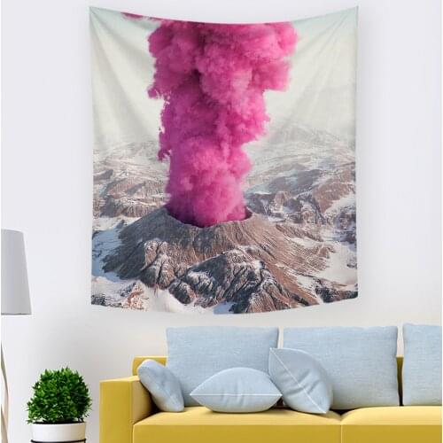 2021 Hawkalice Art Prints Posters Taspestry Volcano Taspestry Wall Art Home Decor Posters For Living Room Decor College Dorm
