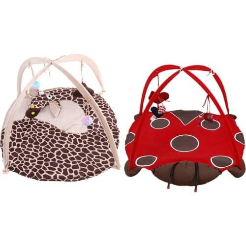 Interactive Toys Bell Ball Mice Toy For Cats Kitten Ladybug Tent With Bells Toysdrowship