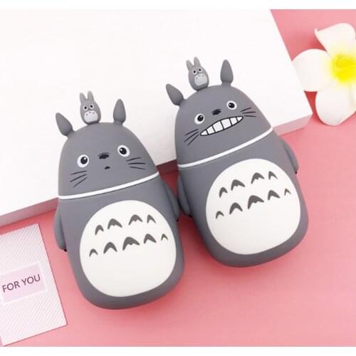 Creative Totoro Double Glass Mug Heat-resisting Lovely Cartoon Glass Milk Tea Coffee Water Mugs Home Office School Drinkware Cup