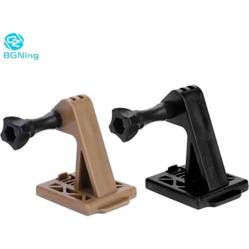 BGNing Nylon Helmet Mounting Base Fix Bracket w/ Screw Nut Adapter for GoPro Hero 8 7 6 5 for YI for EKEN Sports Action Cameras