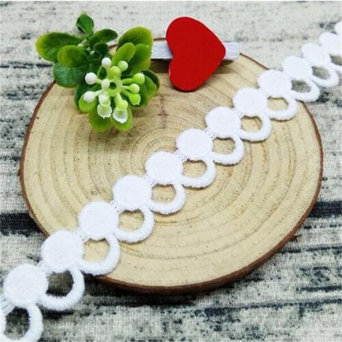 GXINUG 3yard/Lot Dot Bow Lace Ribbon Trims Underwear Trim Embroidered Sewing Dress Decoration Cartoon Scrapbook Fabric