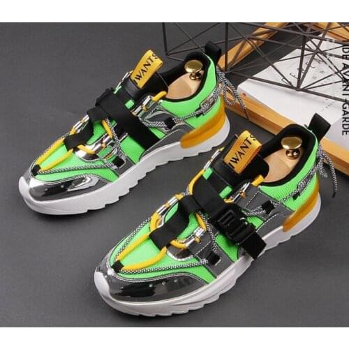 New luxury Attractive Mens high quality mixed colors flats platformShoes Man Vintage Sneakers loafers zapatos de novio hombre