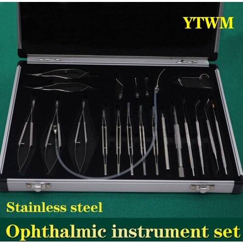Ophthalmic microsurgical instruments: 21 Venus capsular corneal scissors lens locator hook non-invasive forceps