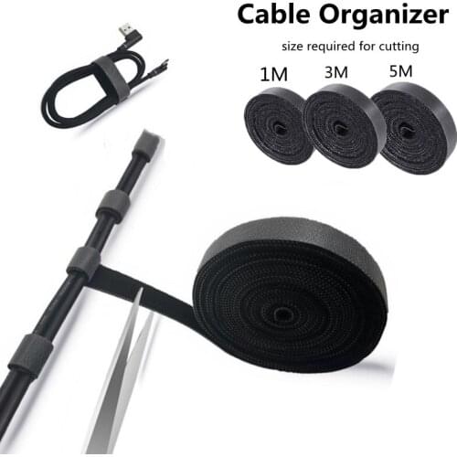5m Cable Organizer Wire Winder Clip Earphone Holder Mouse Cord Free Cut Cable Management USB Charger Protector
