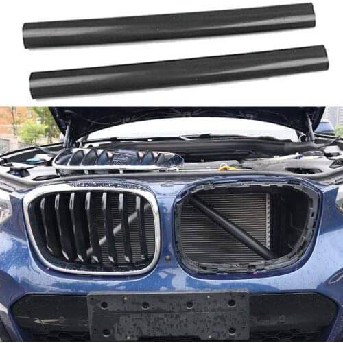 Front Grille Trim Strips for -BMW X3 G01 G08 Sport Style Grille Trim Strips Cover Frame Car Decorations Stickers Black