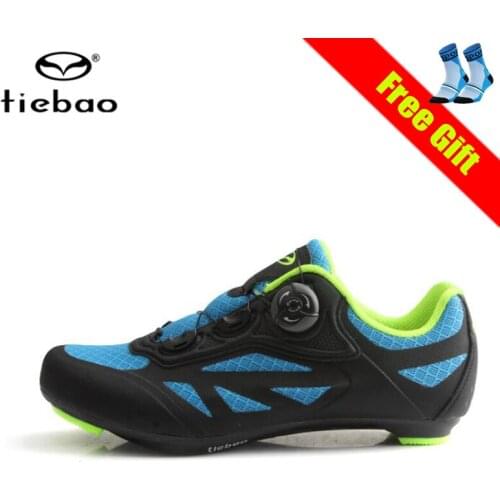 Tiebao Professional cycling shoes road Self-Locking Athletic Bicycle Shoes breathable ultra-light Sapatilha Ciclismo sneakers