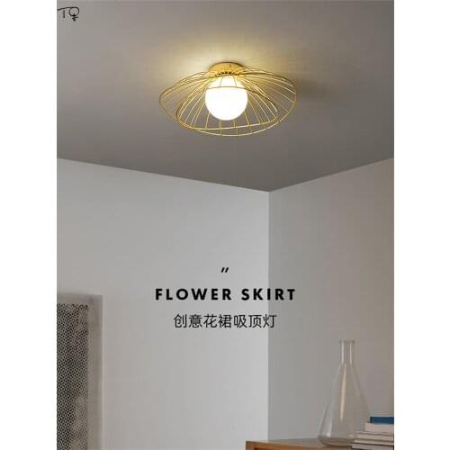 Nordic Luxury LED Ceiling Lamp Iron Art Modern Minimalist Led Ceiling Light Living Room Bedroom Aisle Corridor Balcony Cloakroom