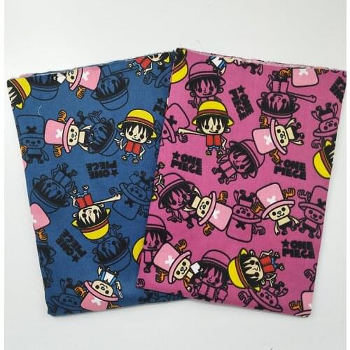 Wide 140cm ONE PIECE 100% Cotton Fabric Thief King of Sea Print Fabric Patchwork Sewing Home Cloth Diy Children T-shirt Clothing