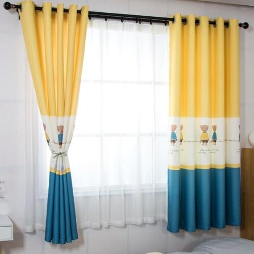 Curtains For Bedroom Cartoon Window Curtain For Kids Home Decoration Finished Drape Blinds Cortina Living Room Curtain Blackout