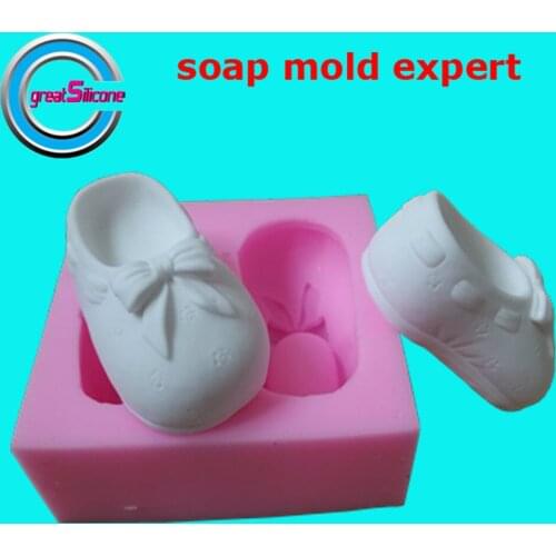 Shoe DIY Silicone Soap Mold Candle Scented Wax Mold Food Grade Chocolate Sugar Craft Cake Mold Decorating Silicone Molds