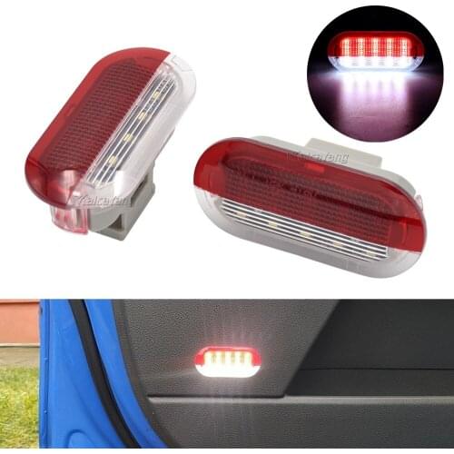 Led Door Courtesy Lights For Seat Leon Toledo Alhambra Under Warning Lamp For Skoda Octavia 2001-2013 For VW Golf MK3 MK4 Jetta