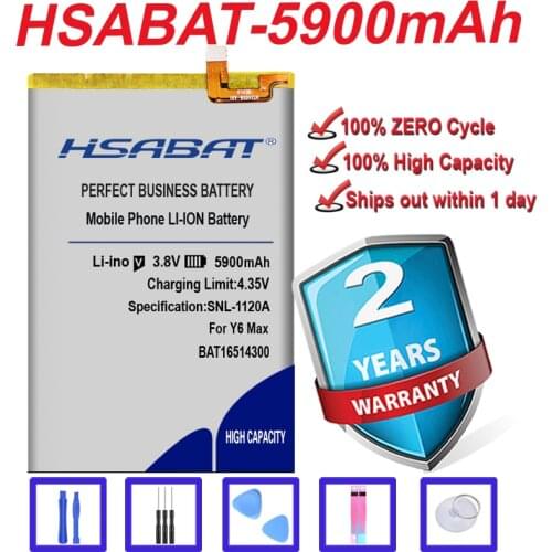 Top Brand 100% New 5900mAh Battery for Doogee Y6Max Y6 Max BAT16514300 in stock