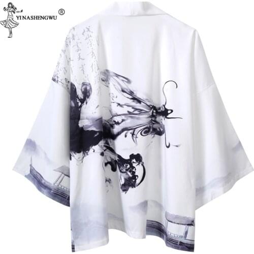 Traditional Japanese Kimonos Harajuku Cardigan Men Women Sunscreen Thin Loose Summer Japanese Kimono Yukata Asian Clothes New