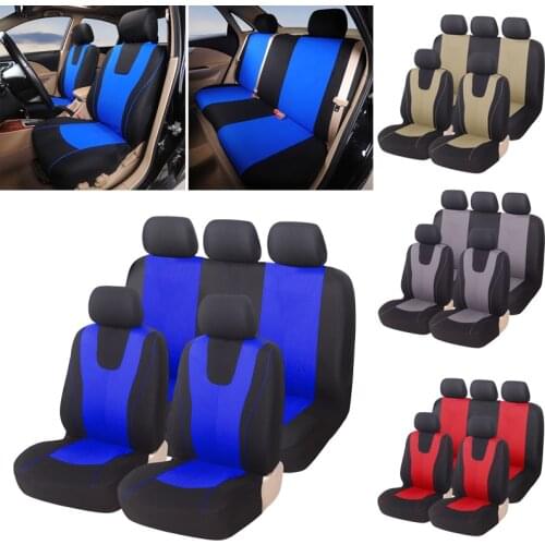 Universal Blue Car Seat Cover Polyester Fabric Protect Seat Covers For Mobi For Voyage For Clubman For Strada For Compass