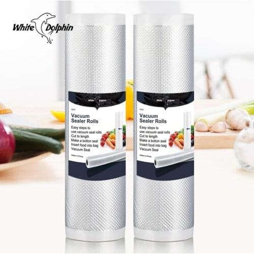 Vacuum Sealer Food Saver Bags Sealing Heat Food Storage Bags Household Sealer Vacuum 12 15 20 25cmX500cm Vacuum Sealer bags