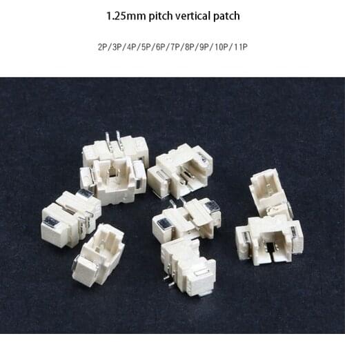 20pcs 1.25mm connector connector vertical sticker 2/3/4/5/6/7/8/9/10/11P