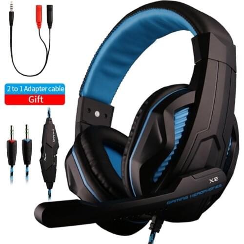High-End Gamer Headset Noise Cancelling Super Bass Stereo PC Computer Gaming Headphones Earphone Mic Advanced Control for PC PS4