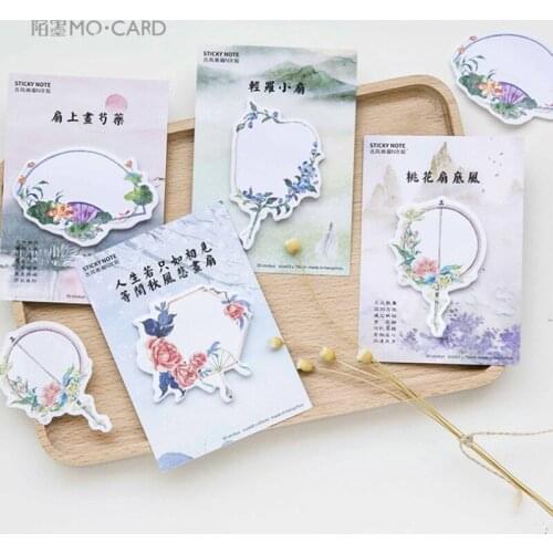 30pcs/pack Ancient Painting Notebook Planner Memo Flag Labels Creative Student Stationery Sticky Notes