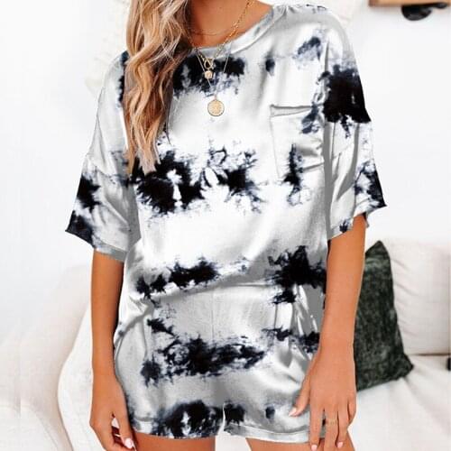 Short Sleeve Women Top TShirt Loose and Mini Shorts Street Tracksuits Outfits Lip Printed Summer Set Casual Two Piece Set G2644