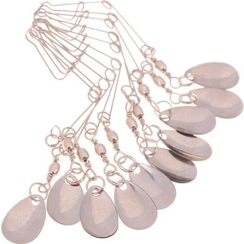 10Pcs/pack 0.8g spinner fishing lure bait spoon Bass Minnow Crank lures tackle