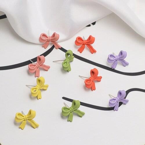 10pcs Japanese butterfly combined with gold spray paint Kids Earrings Fashion Jewelry Girl Stud Earing diy jewelry accessories