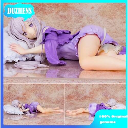 Re:Zero kara Hajimeru Isekai Seikatsu Emilia Sleeping position Action Figure Anime Figure Model Toys Figure Collection Doll Gift