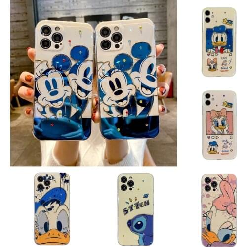 2021 Disney Mickey Phone Case for IPhone 12 Pro 11 Pro X XS MAX XR 7 8 Plus SE Fashion Protector Cases Kawayi Couple Phone Case