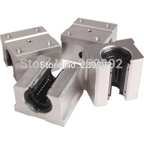 4 pcs SBR16UU SBR16 UU 16mm Linear Bearing Pillow Block 16mm Open Linear Bearing Slide Block CNC Router Parts