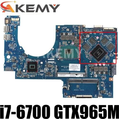 862259-601 864744-601 DAG37AMB8D0 G37A for HP 17-W HP17-AB notebook computer motherboard CPU i7 6700 GTX965M DDR4 100% test work