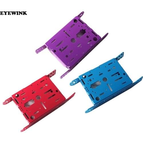 New aluminum alloy car robot car smart car chassis alloy chassis aluminum alloy robot 1*2WD Aluminum Car New Education Toys