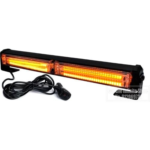 Car Warning Fog Lights 12-24V Car LED Net Light COB Strobe Police Lights One Tow Two Red Blue Yellow White Long Rod Light