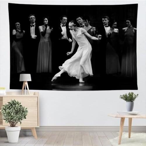 CUSTOM Ballet Tapestry Wall Hanging Decor Home Birthday Party Decorations Fabric Tapestries Camping Tent Travel Sleeping Pad