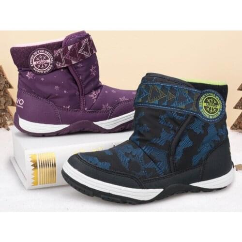 Dolakids Boys Boots New Winter Ankle Boots Girls Snowfield Cotton Shoes Warm Outdoor Sports Shoes for Children 3-16 Years old