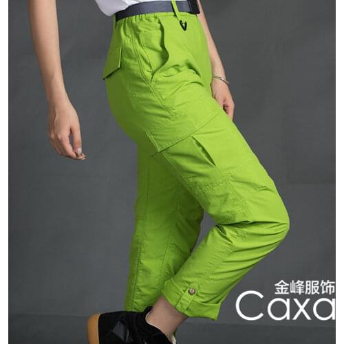 CAXA Summer Womens Hiking Pants Outdoor Waterproof Quick Dry UV Protection Trousers Breathable Fishing Hunting Pants Female