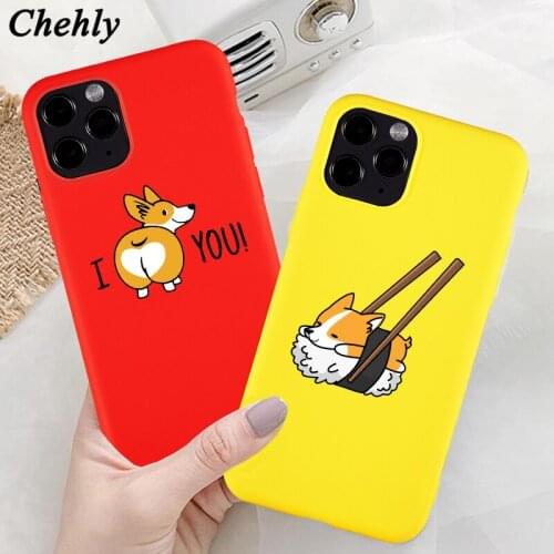 Corgi Phone Case for IPhone 6s 7 8 11 12 Plus Pro Mini X XS MAX XR SE Funny Cute Dog Cases Soft Silicone Shell Accessorie Cover